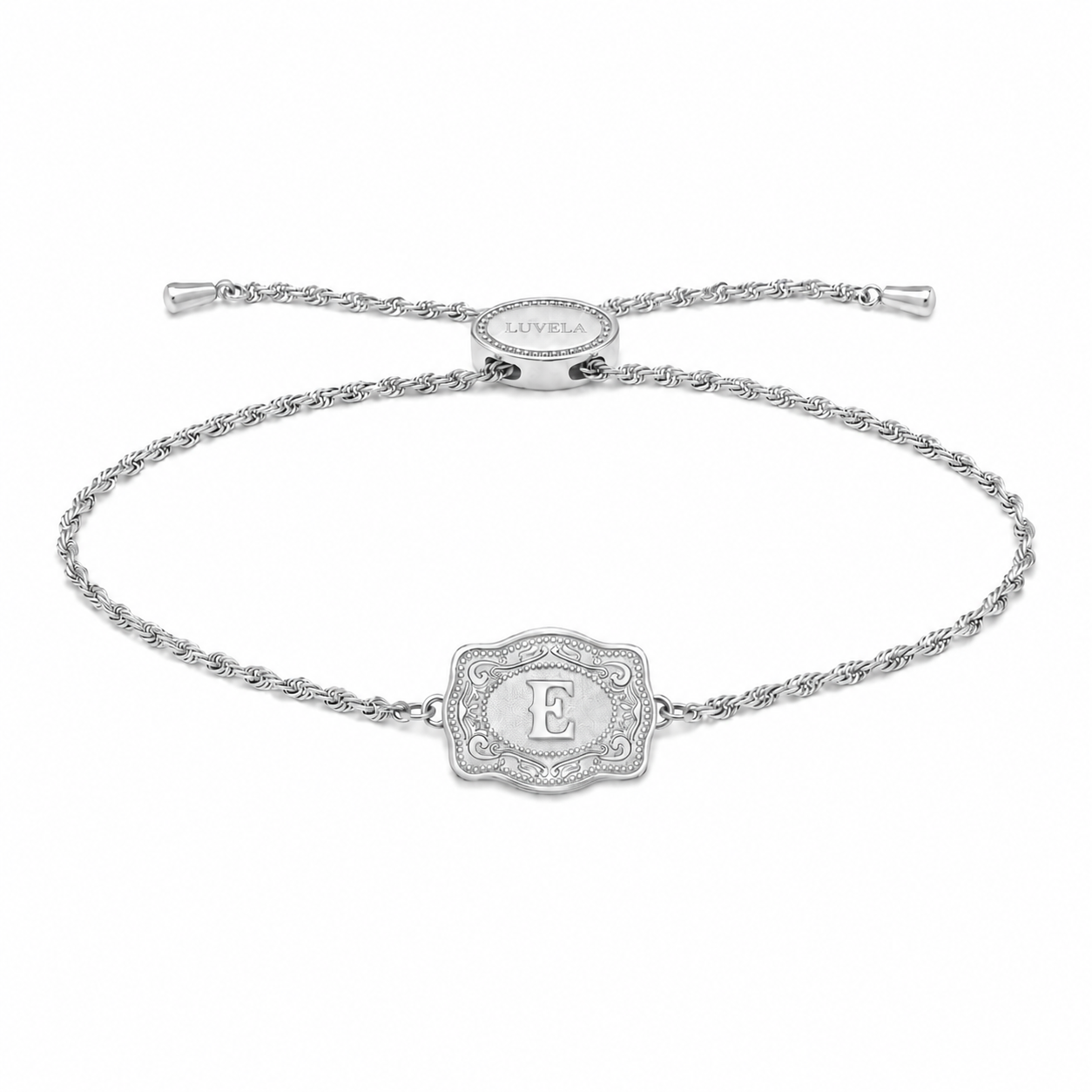 Mini Belt Buckle Initial Bracelet
