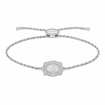 Mini Belt Buckle Initial Bracelet